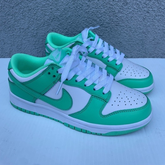 Nike Dunk Low In Green Glow/White Size US 5 EUR 37.5 - Picture 10 of 13